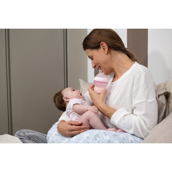 Butelka plastikowa Naturalfeeling 150ml 0+ Chicco - różowy