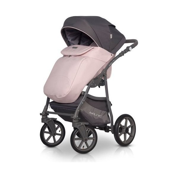 Wózek dziecięcy 2w1 z funkcją bujania Basic Pastel Riko - Pink
