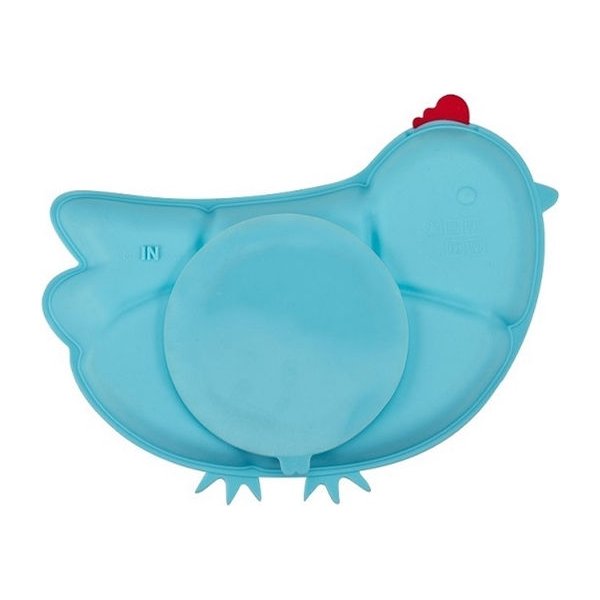 Talerzyk z przyssawką Chicken Innobaby - blue