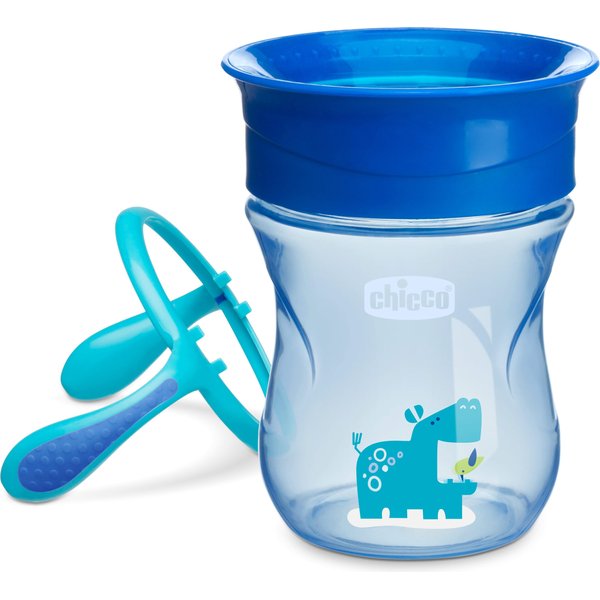 Kubek 360 do nauki picia 12m+ 200ml Chicco - chłopczyk