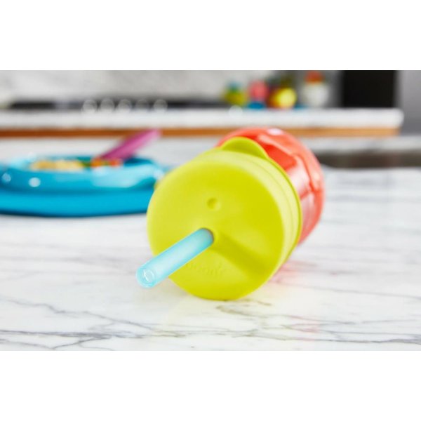 Zestaw silikonowych słomek i czyścik Snug Boon