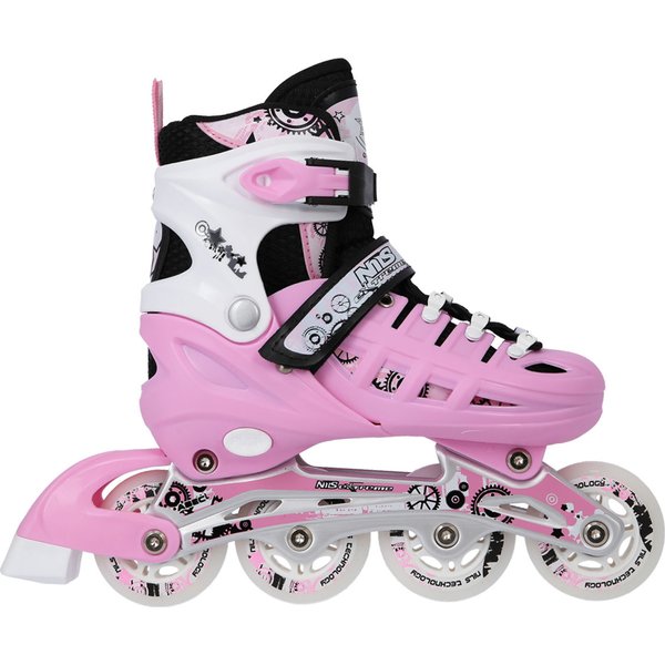 Rolki z wymienną płozą NH10905 4w1 Nils - różowe