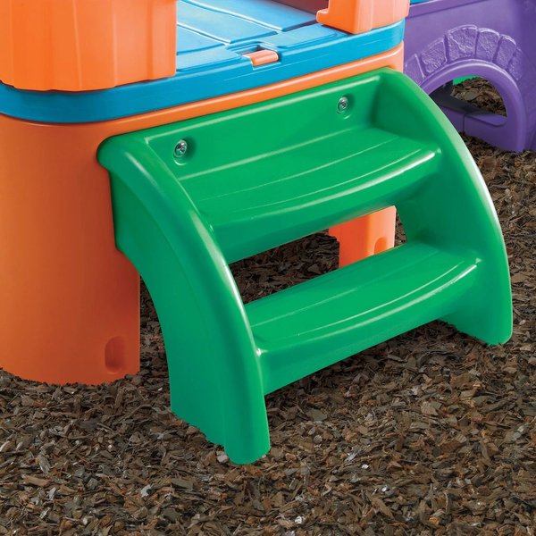 Most z tunelem i zjeżdżalnią Step2 - kolorowy