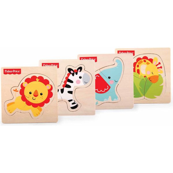 Pojedyncze puzzle zwierzaki Fisher Price - żyrafa