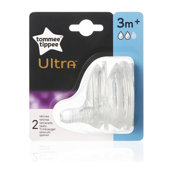 Smoczek do butelki Ultra 2szt. Tommee Tippee - średni