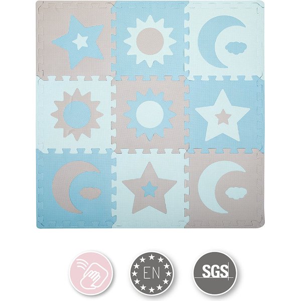 Mata, puzzle piankowe Nebe Momi - niebieski