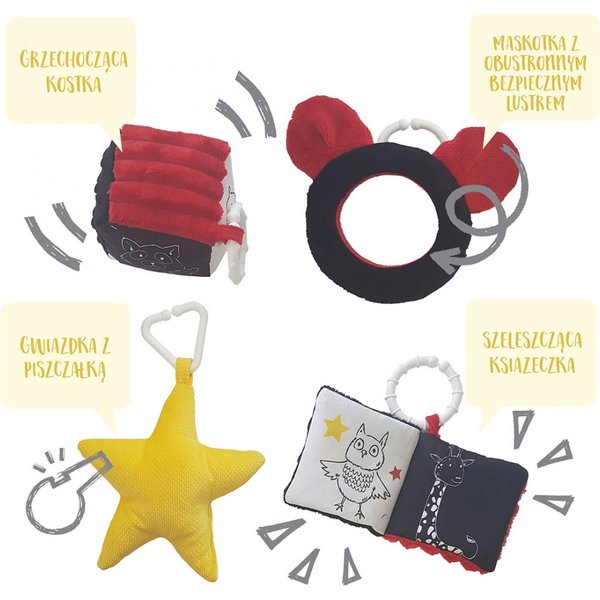 Mata Kontrastowa z pałąkami Babysteps