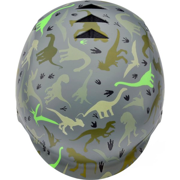 Kask rowerowy regulowany młodzieżowy KS02 Meteor - dinozaury