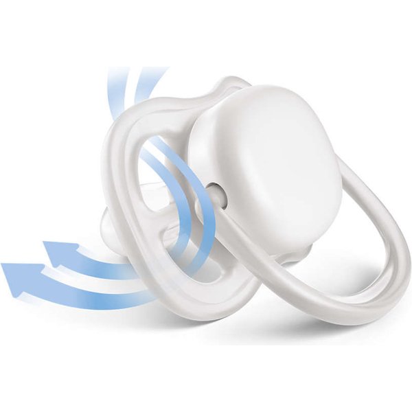 Smoczek Ultra Air 0-6m 2 szt. Avent - girl deco