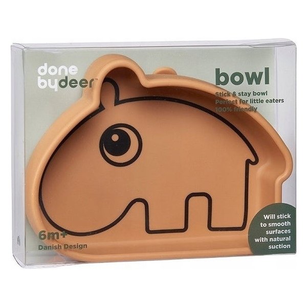 Miska silikonowa z przyssawką Ozzo Done by Deer - Mustard