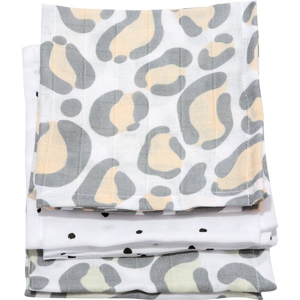 Chusteczki muślinowe bawełniane 7szt. Motherhood - ocelot łososiowy