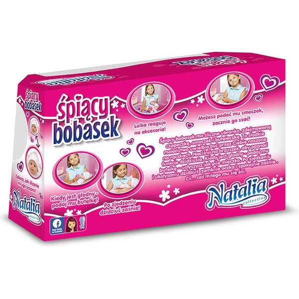 Lalka bobas śpiący Natalia Artyk