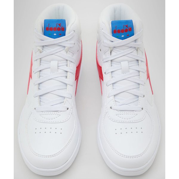 Buty młodzieżowe Raptor Mid GS Diadora - white/red