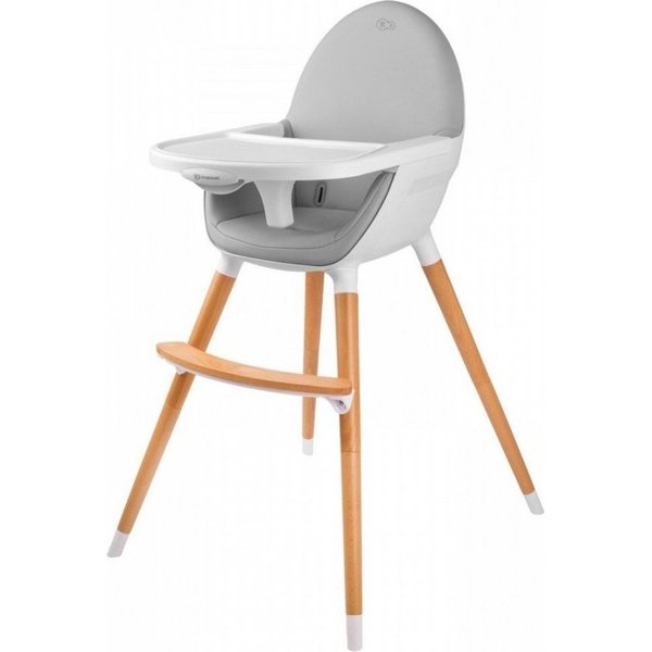 Krzesełko do karmienia 2w1 Fini Kinderkraft - szary