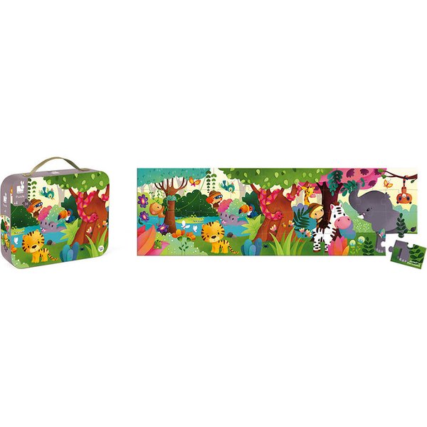 Puzzle panoramiczne w walizce 36 el. Janod
