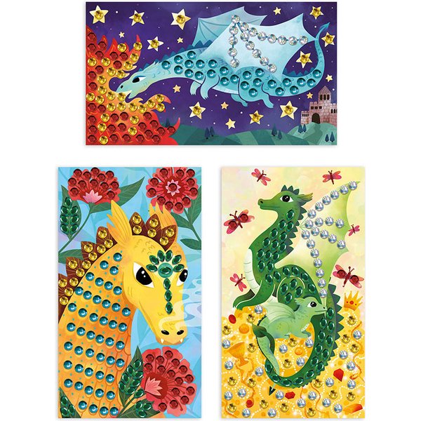 Zestaw kreatywny Cekiny Smoki Janod