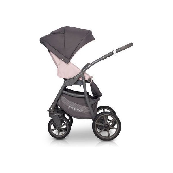 Wózek dziecięcy 2w1 z funkcją bujania Basic Pastel Riko - Pink
