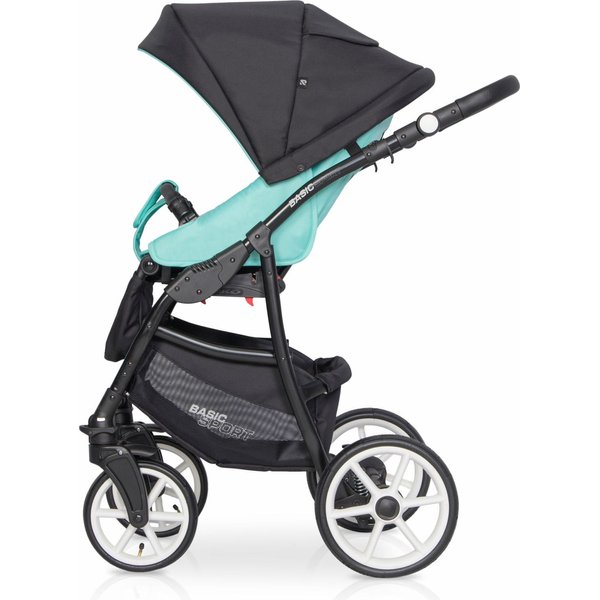 Wózek dziecięcy 2w1 z funkcją bujania Basic Sport Riko - Ceramic Green