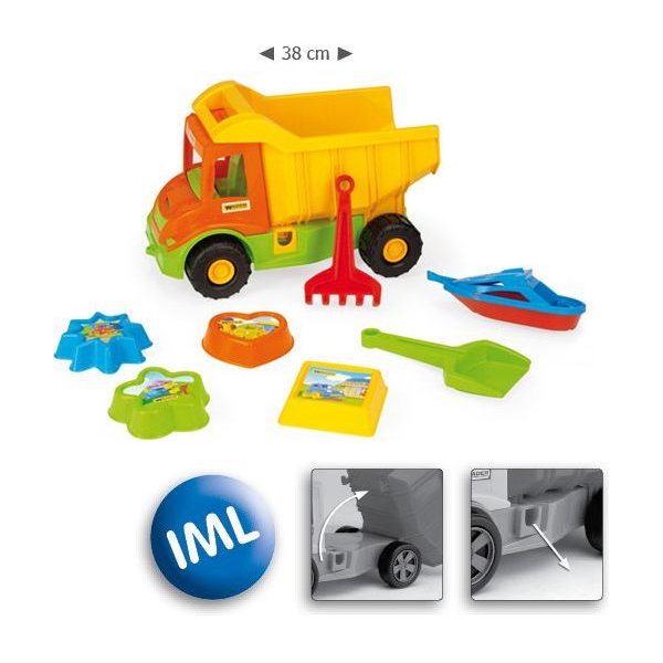 Multi Truck wywrotka z kompletem do piasku Wader