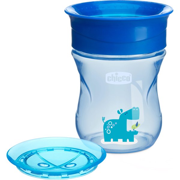 Kubek 360 do nauki picia 12m+ 200ml Chicco - chłopczyk
