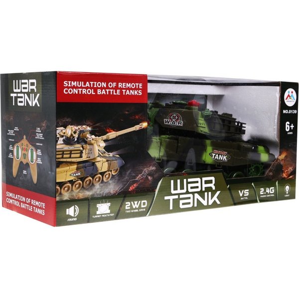 Czołg zdalnie sterowany R/C - zielony