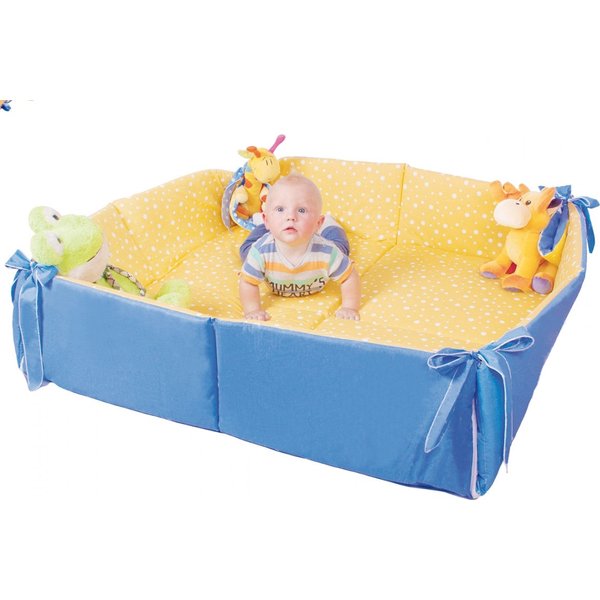 Kojec/mata do zabawy z mikrofibrą Gluck - zygzak