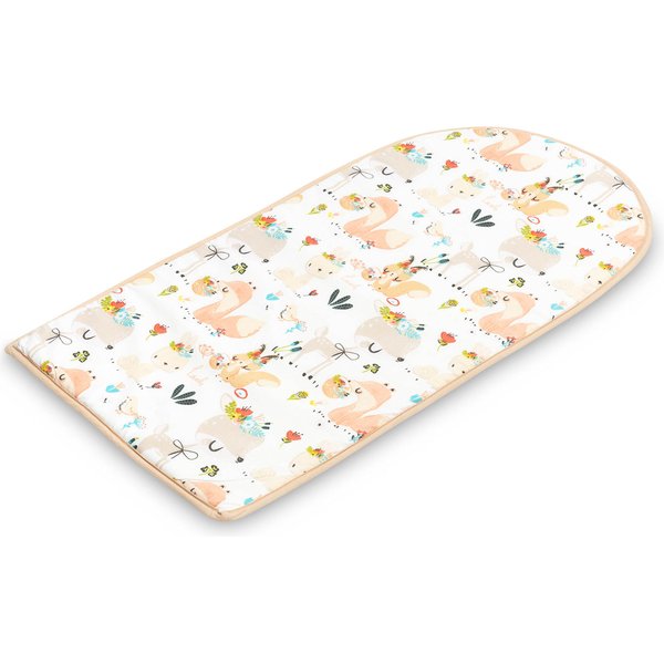 Kokon Velvet z falbanką 80x45cm Sensillo - Piknik brzoskwiniowy