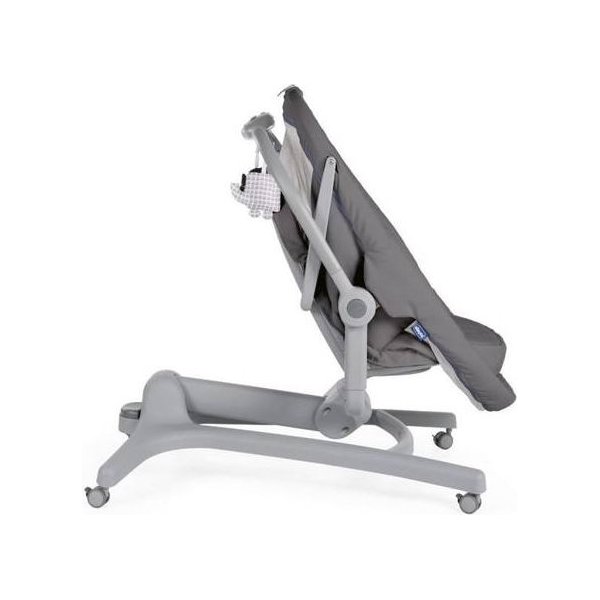 Leżaczek krzesełko Baby Hug Air 4w1 Chicco + materacyk piankowy Fiki Miki - dark grey