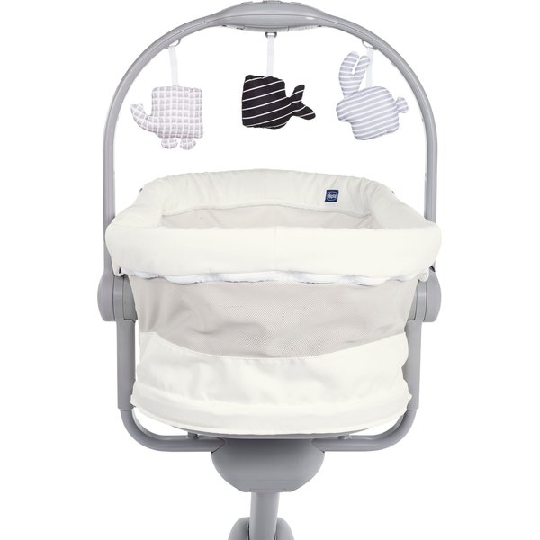 Leżaczek krzesełko Baby Hug Air 4w1 - white snow