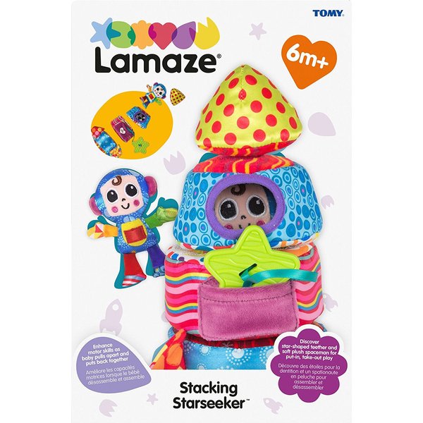 Aktywna rakieta materiałowa układanka na rzepy Lamaze