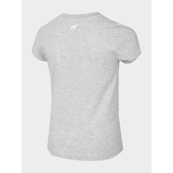 Koszulka dziewczęca HJL22 JTSD006 4F - szara