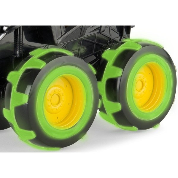 Traktor Monster świecące koła John Deere Tomy