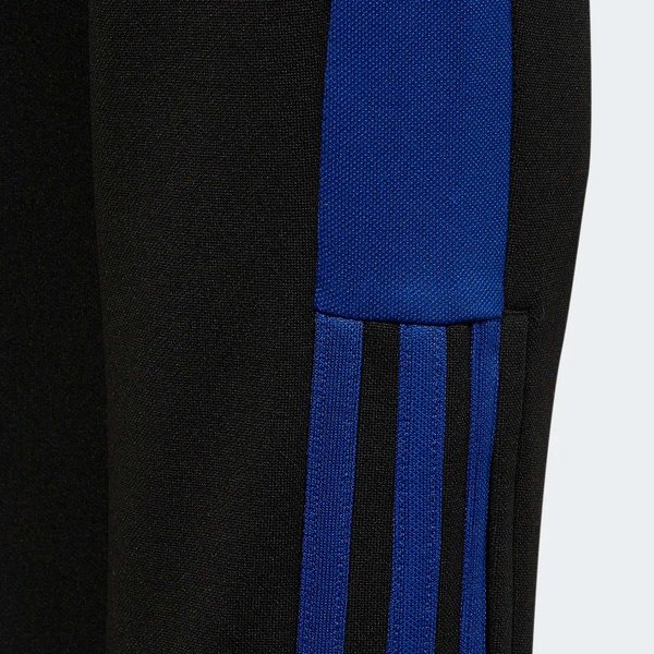 Spodnie dresowe juniorskie Tiro Essential Adidas - czarne/niebieskie
