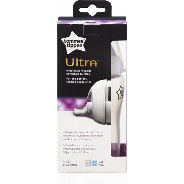 Butelka do karmienia Ultra 340ml Tommee Tippee - transparentny