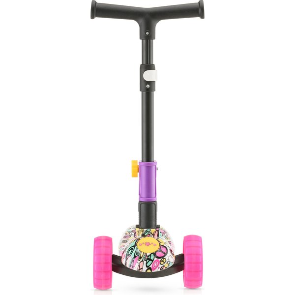 Hulajnoga trójkołowa składana, jeździk 2w1 LED Stars WYPRZEDAŻ - 3