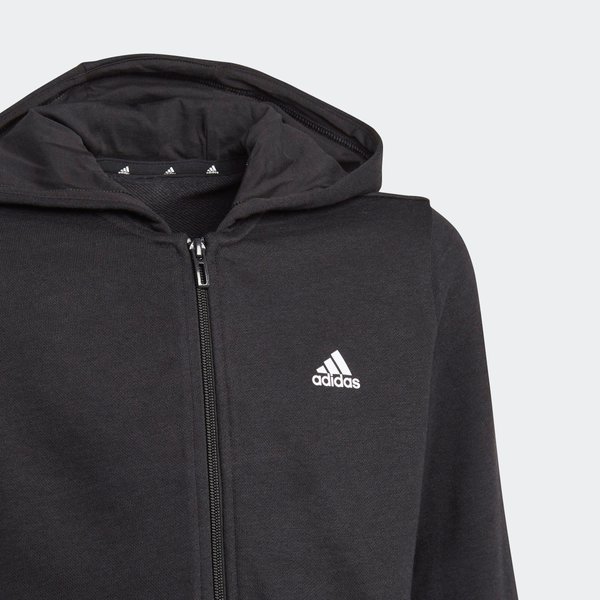Bluza chłopięca Essentials Full-Zip Hoodie Adidas - czarny