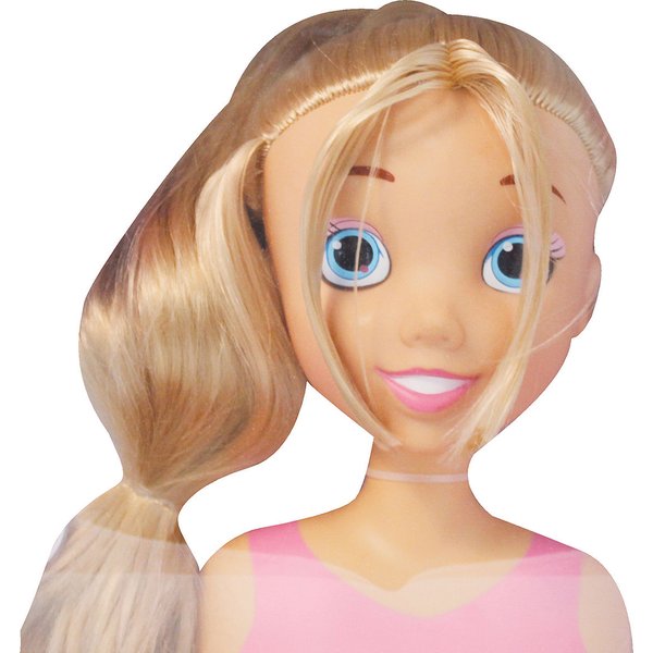 Lalka głowa do czesania 26cm z kosmetykami Smily Play