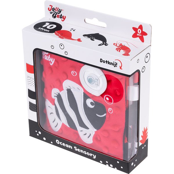 Sensoryczna kontrastowa książeczka Jollybaby - Ocean