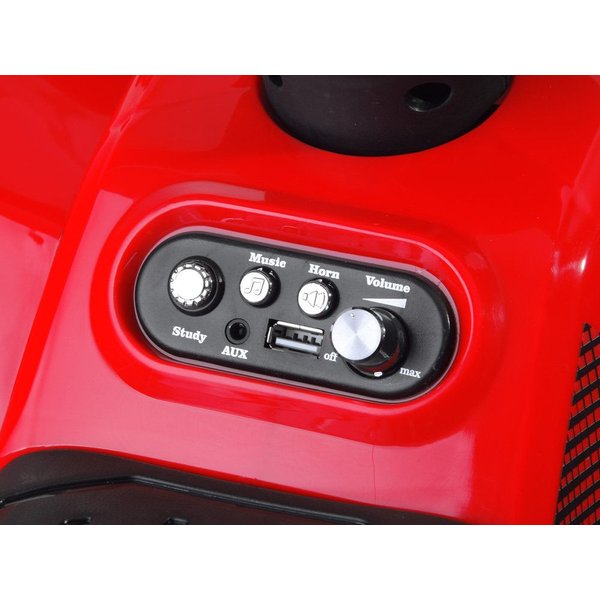 Quad na akumulator dla dziecka ze światłami Jokomisiada - czarny