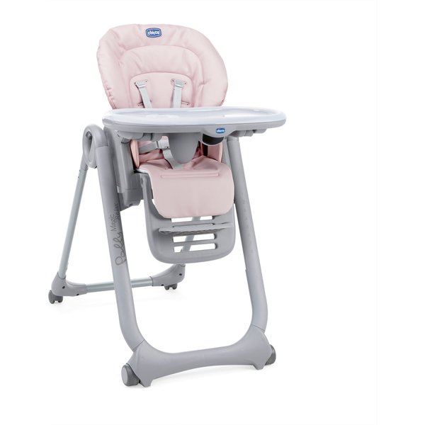 Krzesełko do karmienia Polly Magic Relax 4 kółka Chicco - paradise pink