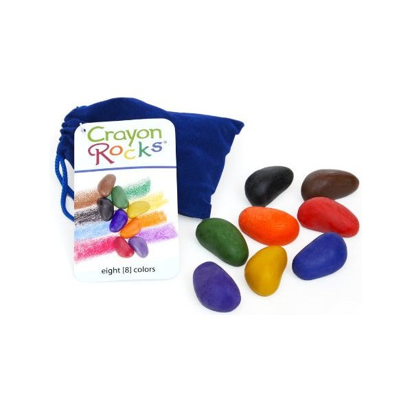 Kredki w aksamitnym woreczku - 8 kolorów Crayon Rocks