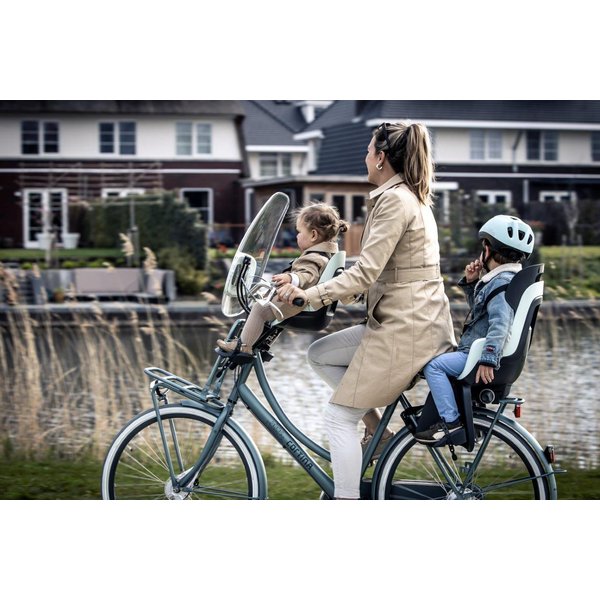 Fotelik rowerowy Go do ramy + kask Bobike - Marshmallow Mint