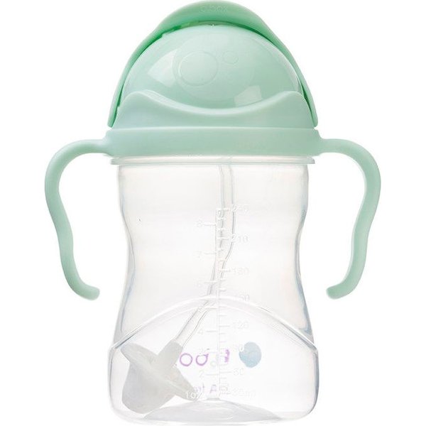 Innowacyjny niekapek bidon z obciążoną słomką 240ml B.Box - Pistachio