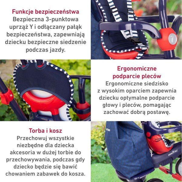Pojazd, rowerek 4w1 Smart Trike
