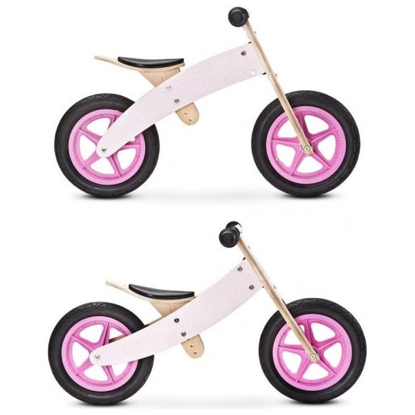 Rowerek biegowy Woody Caretero - różowy