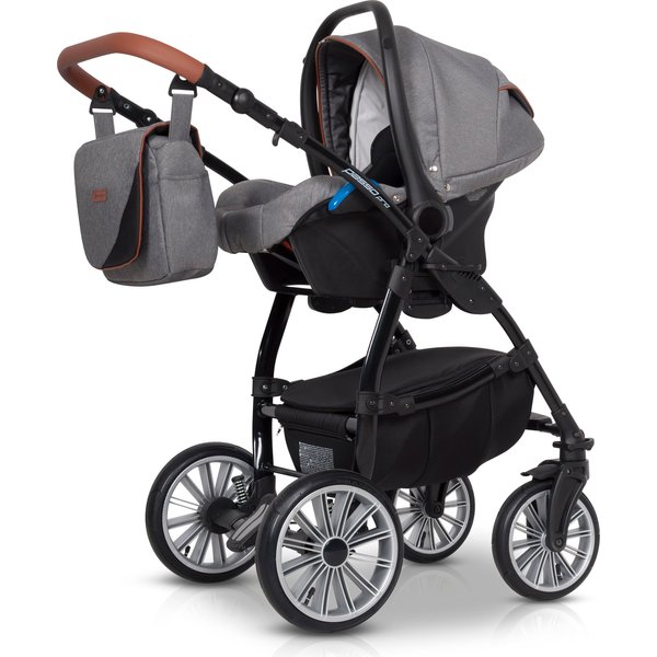 Wózek wielofunkcyjny Passo Pro + śpiwór Euro-Cart - anthracite
