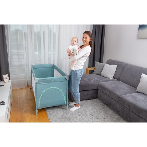 Łóżeczko turystyczne Basic Plus Caretero WYPRZEDAŻ