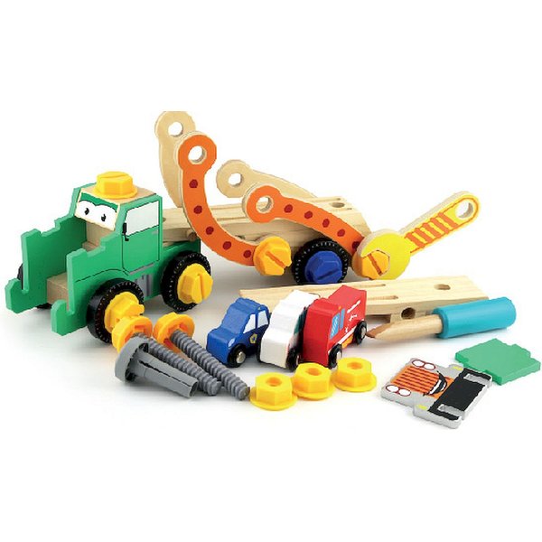 Laweta z autami do samodzielnego złożenia Smily Play