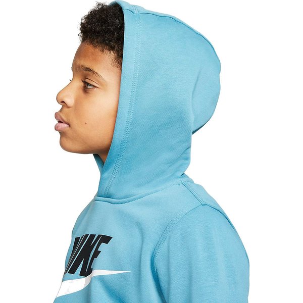 Bluza chłopięca z kapturem Sportswear Club Fleece Nike - błękitna