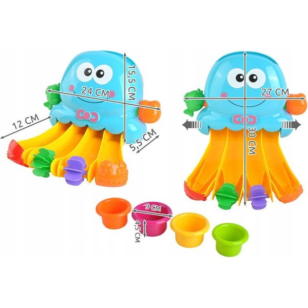 Ośmiornica do kąpieli - zjeżdżalnia z kubeczkami Wyprzedaż